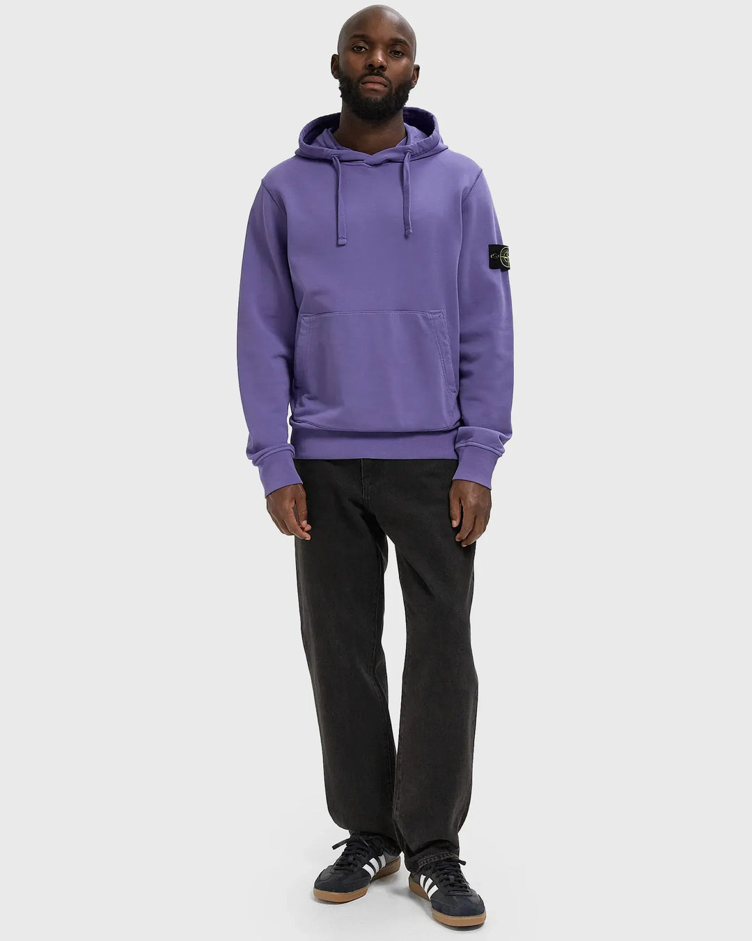 STONE ISLAND - Hoodie Organic Cotton Fleece Violet - Lothaire
