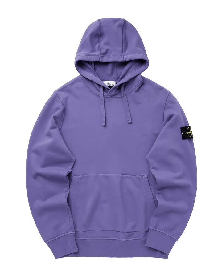 STONE ISLAND - Hoodie Organic Cotton Fleece Violet - Lothaire
