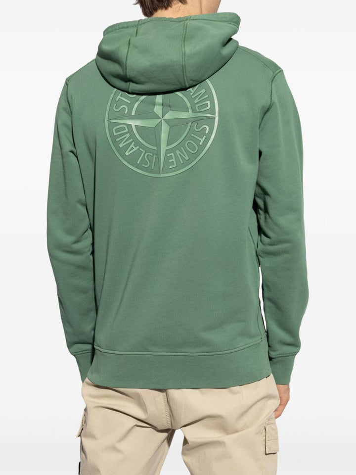 STONE ISLAND - Hoodie vert - Lothaire