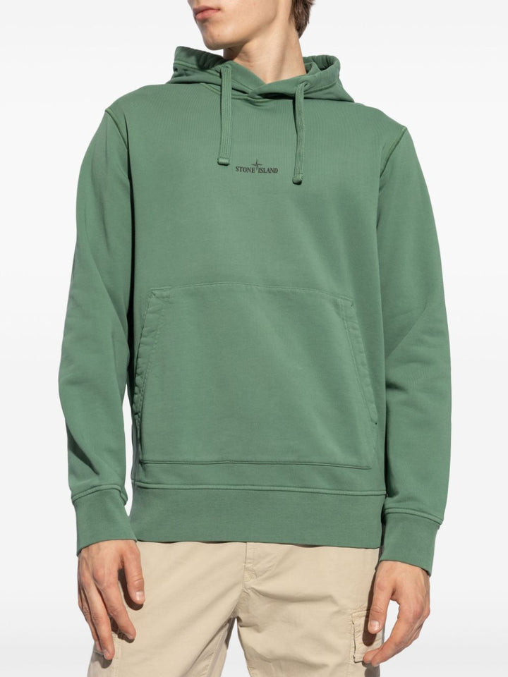STONE ISLAND - Hoodie vert - Lothaire