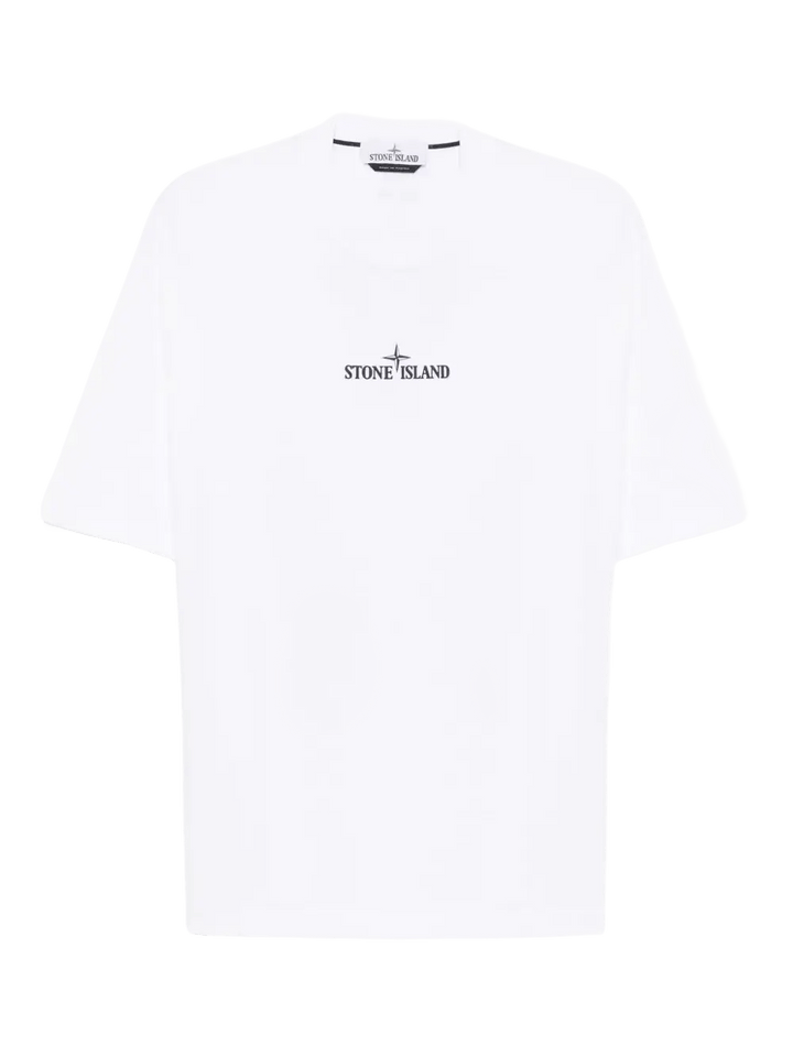 STONE ISLAND - logo - print T-shirt blanc - Lothaire