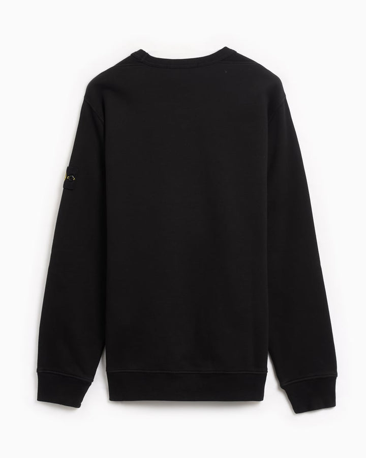 STONE ISLAND - Oversized - Fit Heavy Fleece Crewneck Sweatshirt Noir - Lothaire