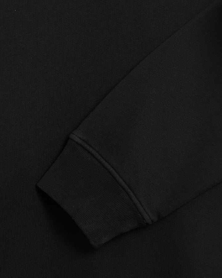 STONE ISLAND - Oversized - Fit Heavy Fleece Crewneck Sweatshirt Noir - Lothaire