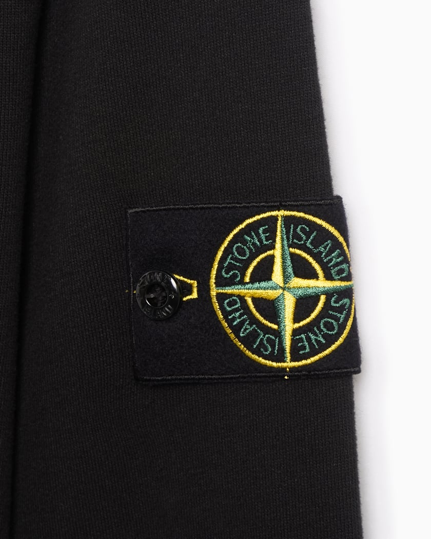 STONE ISLAND - Oversized - Fit Heavy Fleece Crewneck Sweatshirt Noir - Lothaire