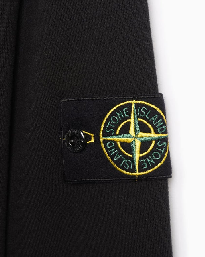 STONE ISLAND - Oversized - Fit Heavy Fleece Crewneck Sweatshirt Noir - Lothaire