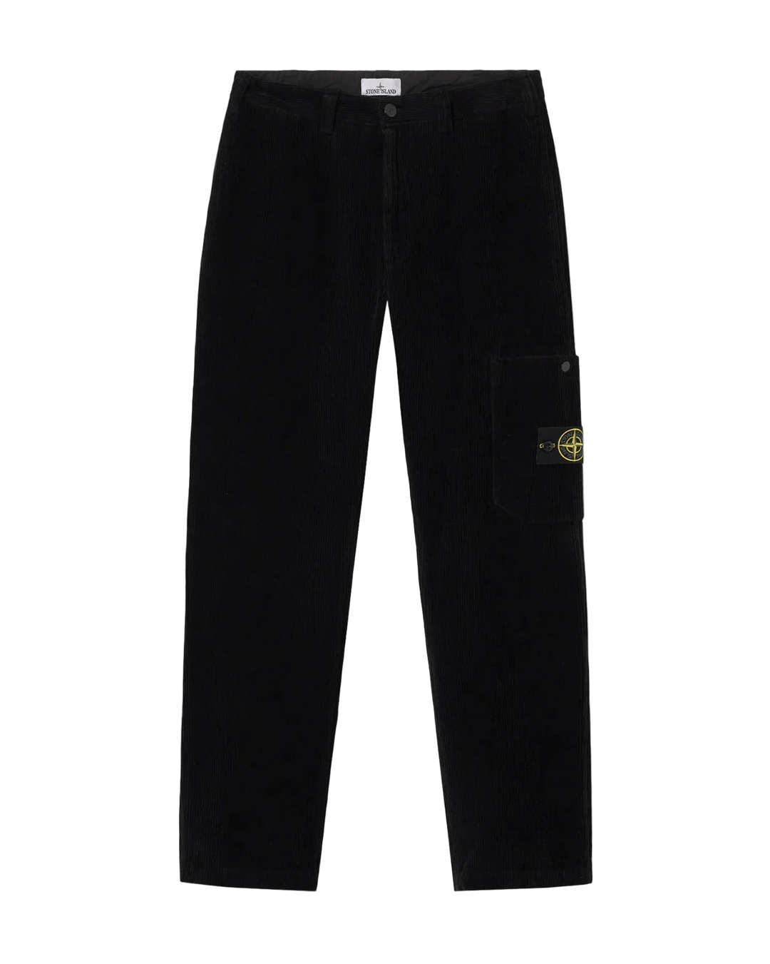 STONE ISLAND - Pantalon 3100039 ORGANIC COTTON CORDUROY 800 Noir - Lothaire