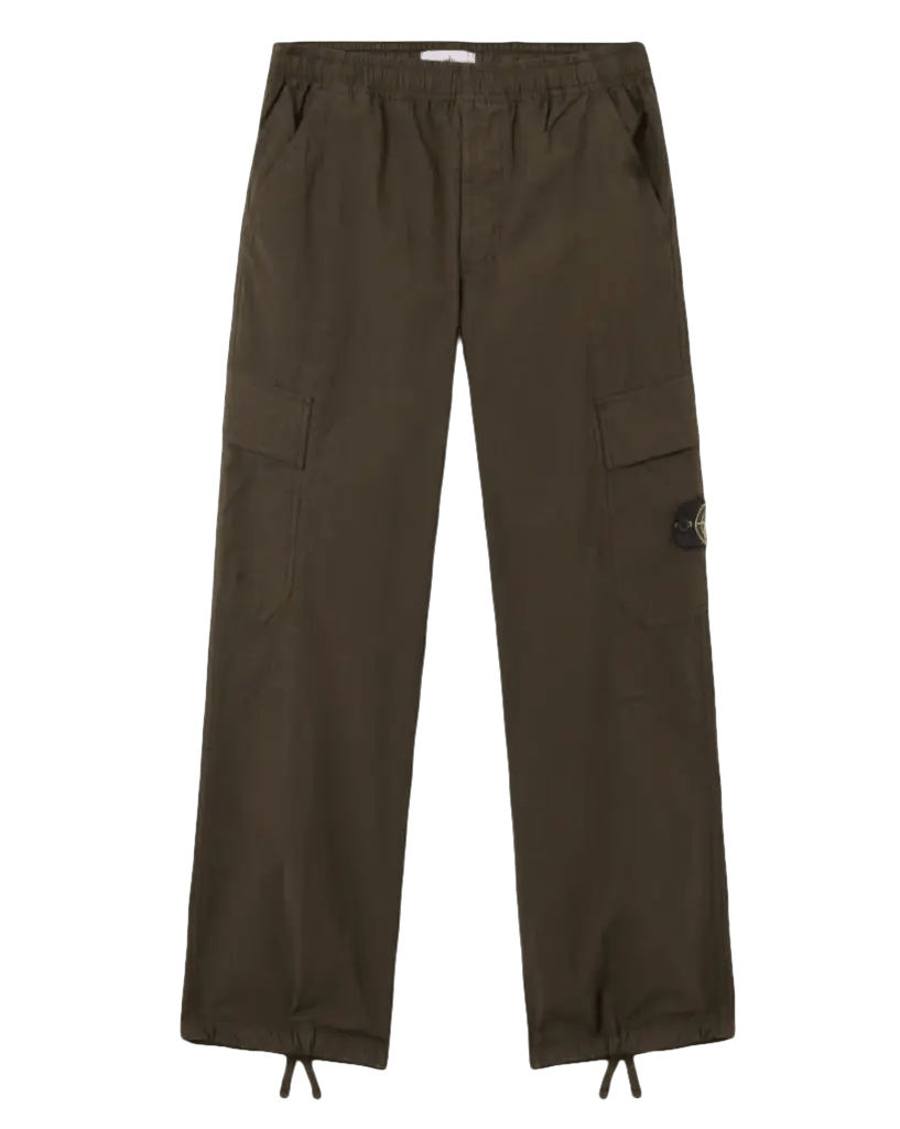 STONE ISLAND - Pantalon cargo coupe ample Vert Kaki - Lothaire