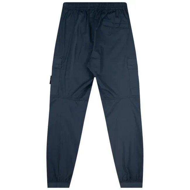 STONE ISLAND - Pantalon cargo coupe fuselée regular à poches zippées PARACADUTE Bleu - Lothaire