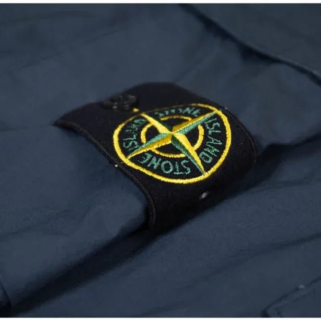 STONE ISLAND - Pantalon cargo coupe fuselée regular à poches zippées PARACADUTE Bleu - Lothaire