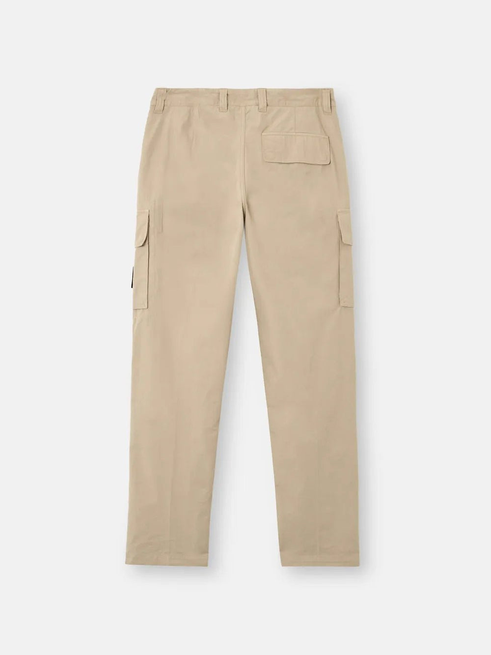 STONE ISLAND - Pantalon cargo coupe regular à poches pressionnées et zippées beige - Lothaire