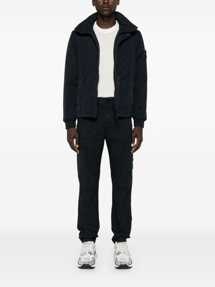 STONE ISLAND - pantalon fuselé à poches cargo bleu marine - Lothaire