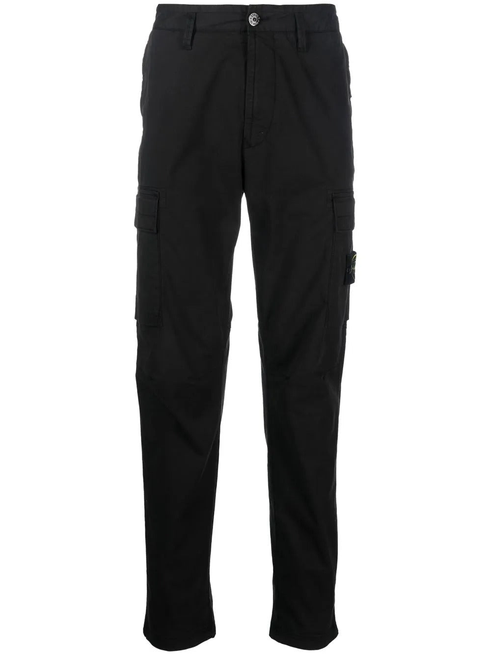 STONE ISLAND - Pantalons Fuselé à Patch Compass Noir - Lothaire