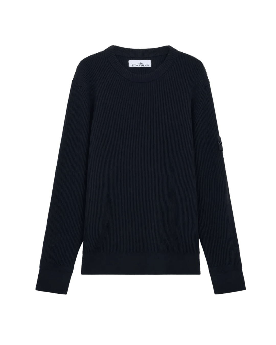 STONE ISLAND - Pull 5100053 FULL RIB RWS WOOL Bleu marine - Lothaire