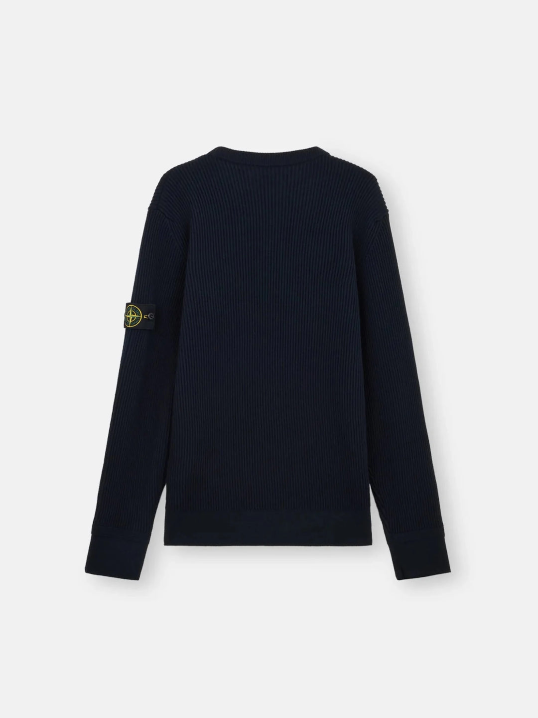 STONE ISLAND - Pull 5100053 FULL RIB RWS WOOL Bleu marine - Lothaire