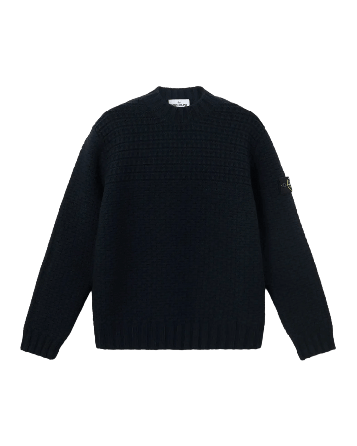 STONE ISLAND - Pull 5100054 Pure Wool Bleu Marine - Lothaire