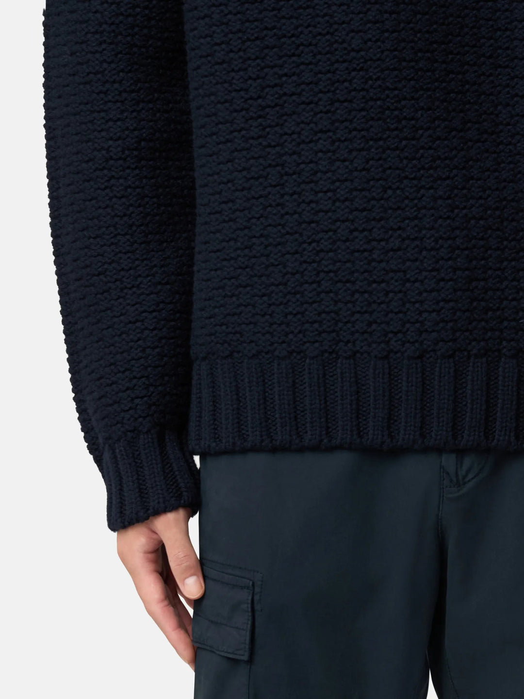 STONE ISLAND - Pull 5100054 Pure Wool Bleu Marine - Lothaire