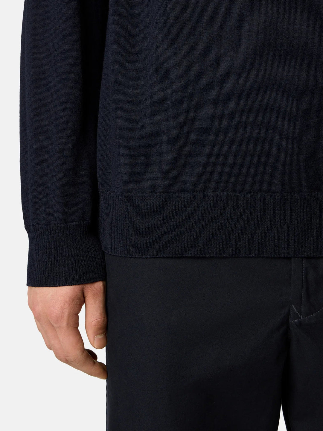 STONE ISLAND - Pull 5100075 PURE LIGHT RWS WOOL_STONE ISLAND GHOST Marine - Lothaire