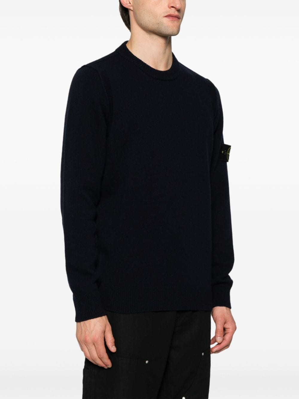 STONE ISLAND - Pull bleu marine - Lothaire