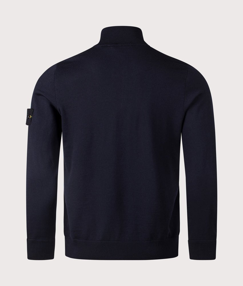 STONE ISLAND - Pull Col Camionneur Bleu Marine - Lothaire