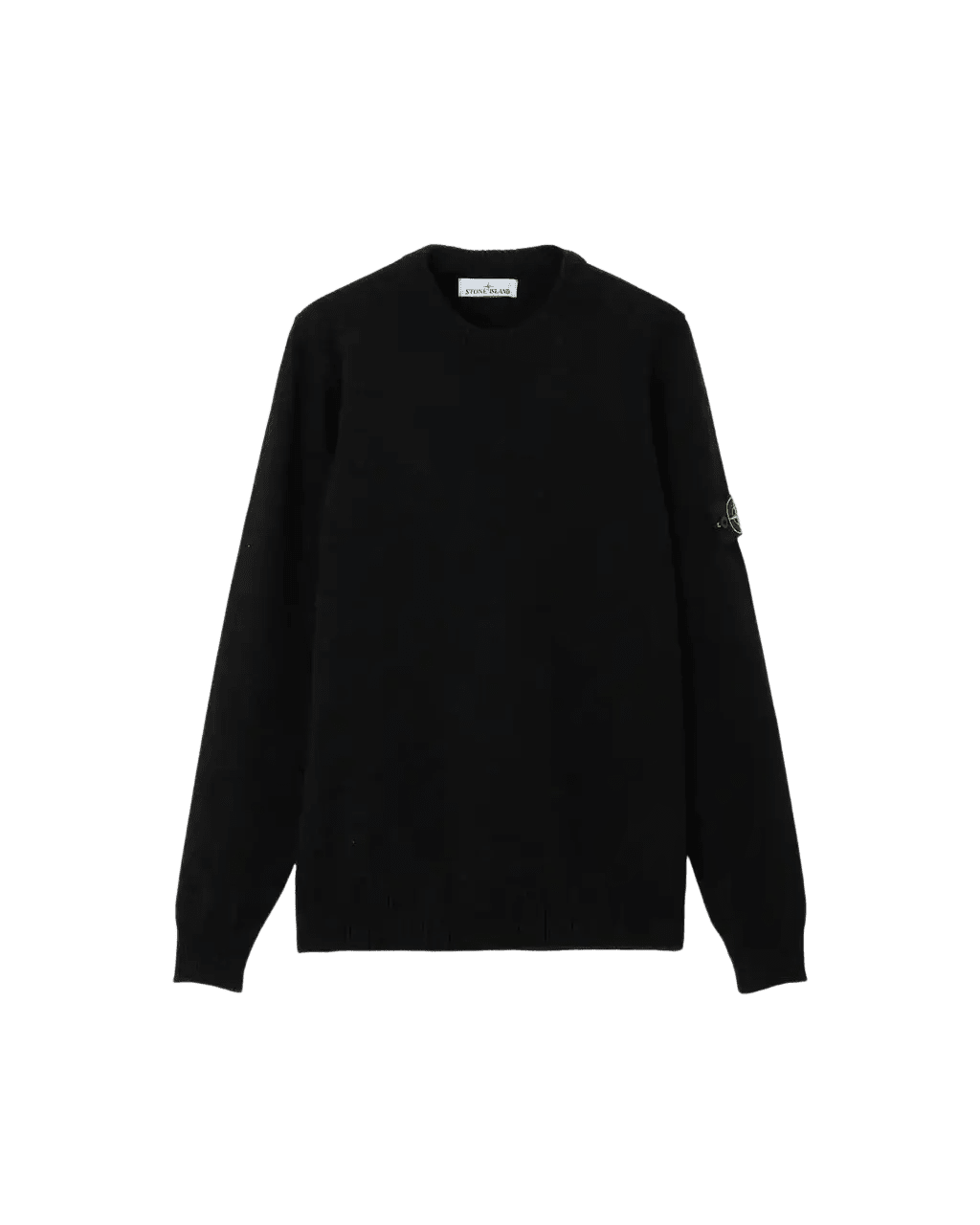 STONE ISLAND - Pull Col Rond en Laine d'Agneau Noir - Lothaire
