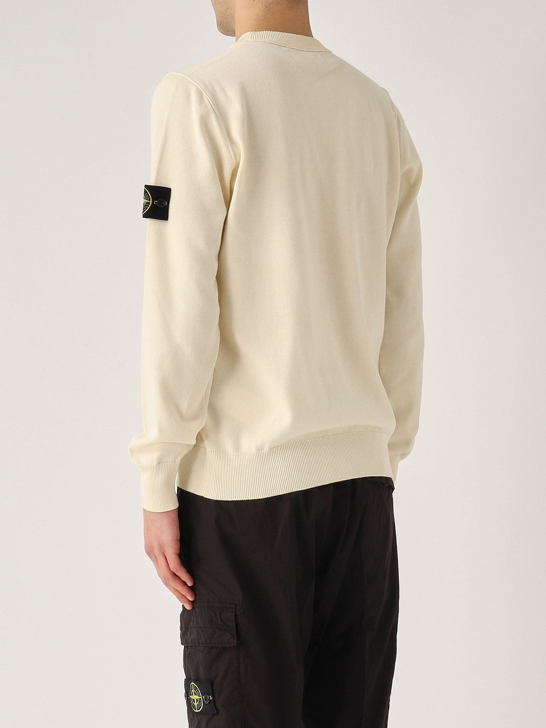 STONE ISLAND - Pull en coton bio pour homme Ivoire - Lothaire