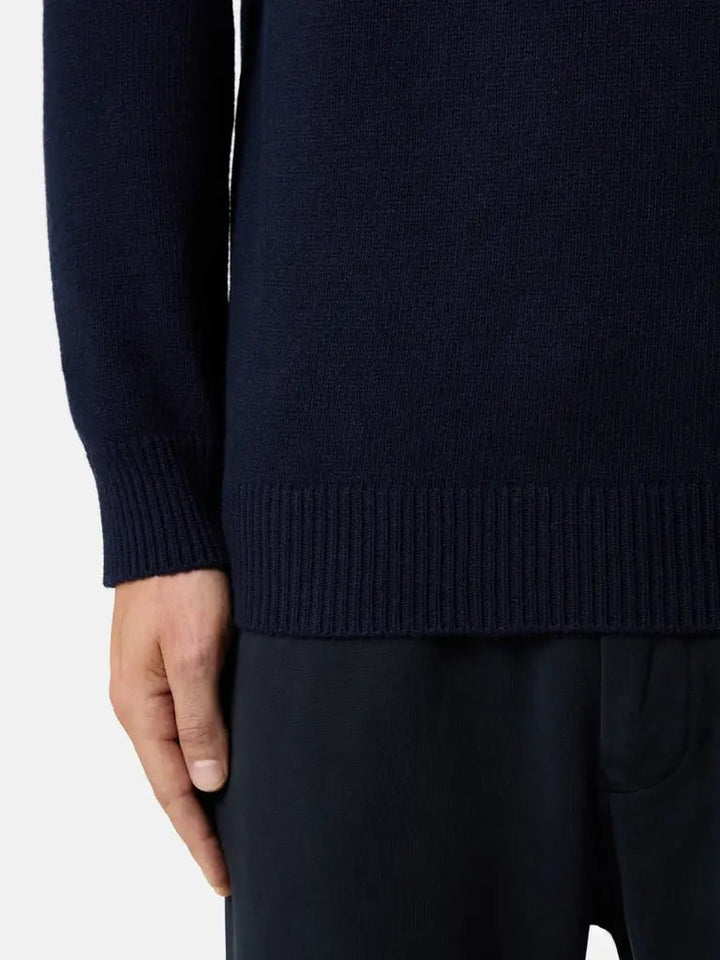 STONE ISLAND - Pull en Laine d'Agneau Bleu Marine - Lothaire