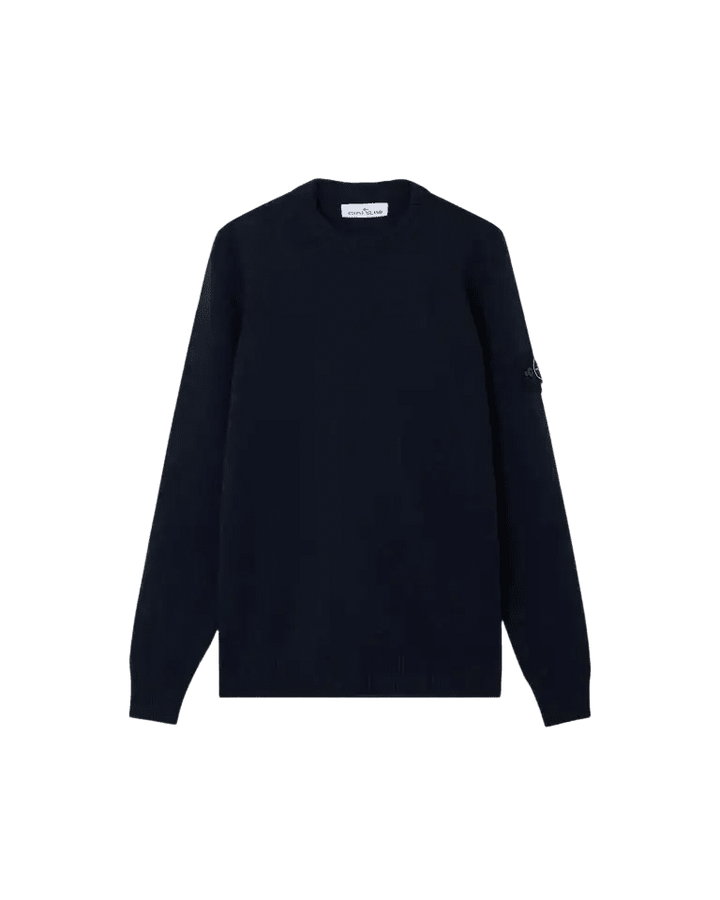 STONE ISLAND - Pull en Laine d'Agneau Bleu Marine - Lothaire