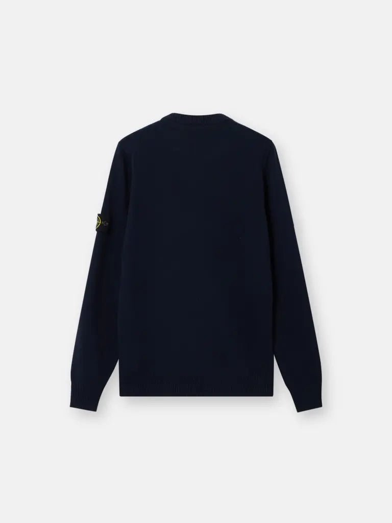 STONE ISLAND - Pull en Laine d'Agneau Bleu Marine - Lothaire