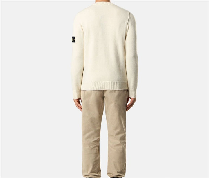 STONE ISLAND – Pull en laine d'agneau Ivoire - Lothaire