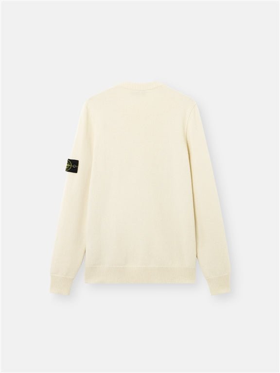 STONE ISLAND – Pull en laine d'agneau Ivoire - Lothaire