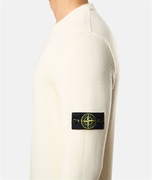 STONE ISLAND – Pull en laine d'agneau Ivoire - Lothaire