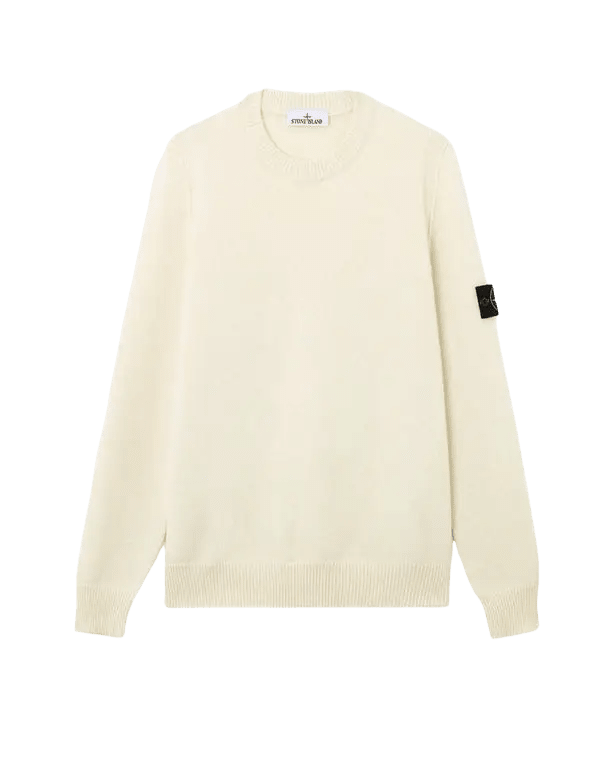 STONE ISLAND – Pull en laine d'agneau Ivoire - Lothaire