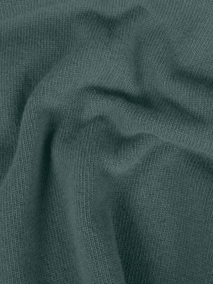 STONE ISLAND - Pull ras-du-cou en laine d’agneau Vert océan - Lothaire