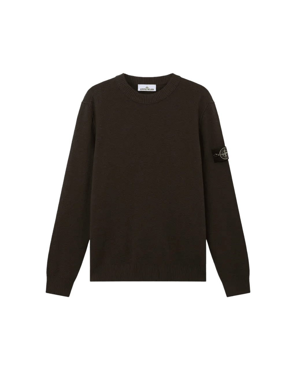 STONE ISLAND - Pull ras-du-cou en laine RWS Gris charbon - Lothaire