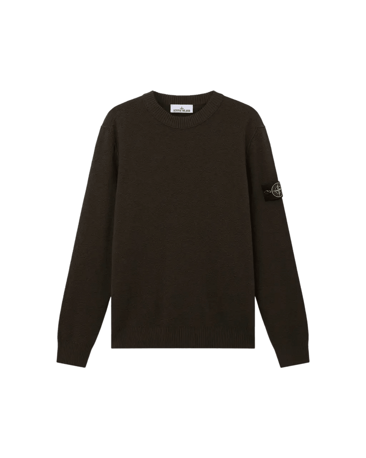 STONE ISLAND - Pull ras-du-cou en laine RWS Gris charbon - Lothaire