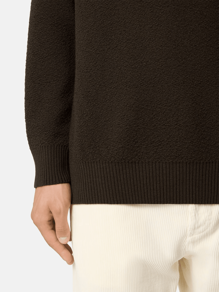STONE ISLAND - Pull ras-du-cou en laine RWS Gris charbon - Lothaire