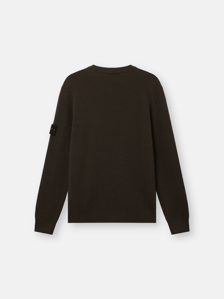 STONE ISLAND - Pull ras-du-cou en laine RWS Gris charbon - Lothaire