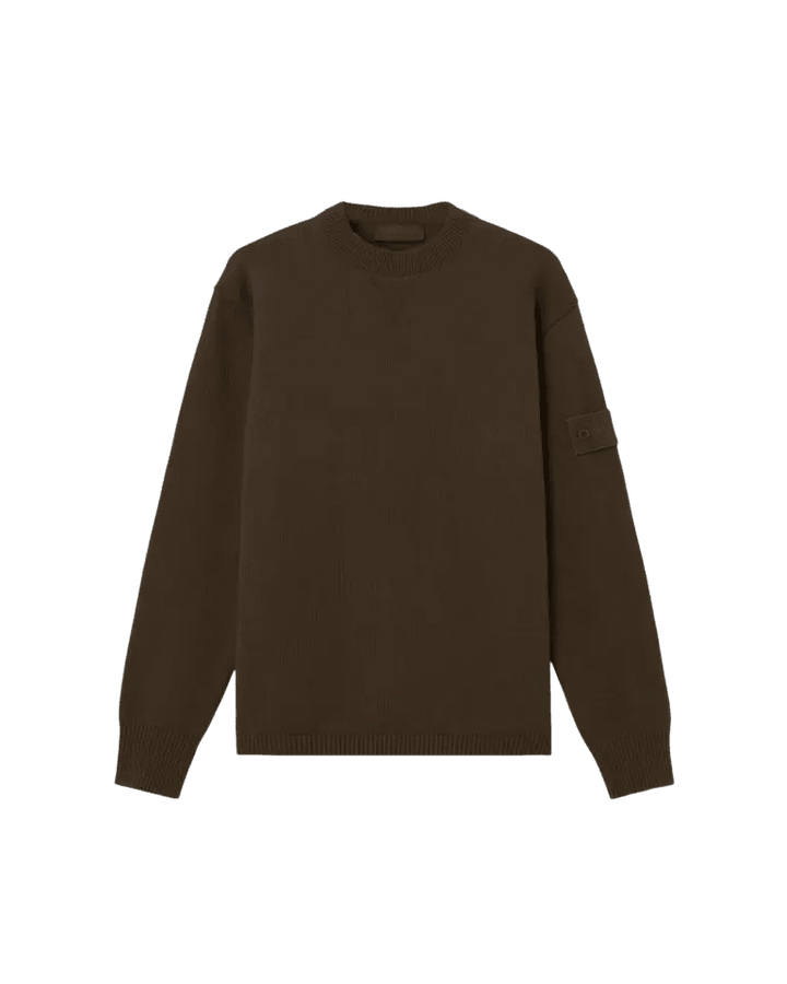 STONE ISLAND - Pull S.I. Ghost en Coton d’Hiver Vert Militaire - Lothaire