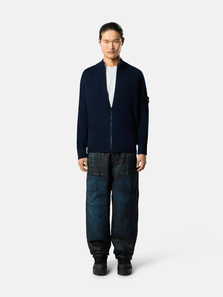 STONE ISLAND - Pull zippé 5100044 LIGHT RWS GEELONG WOOL Marine - Lothaire