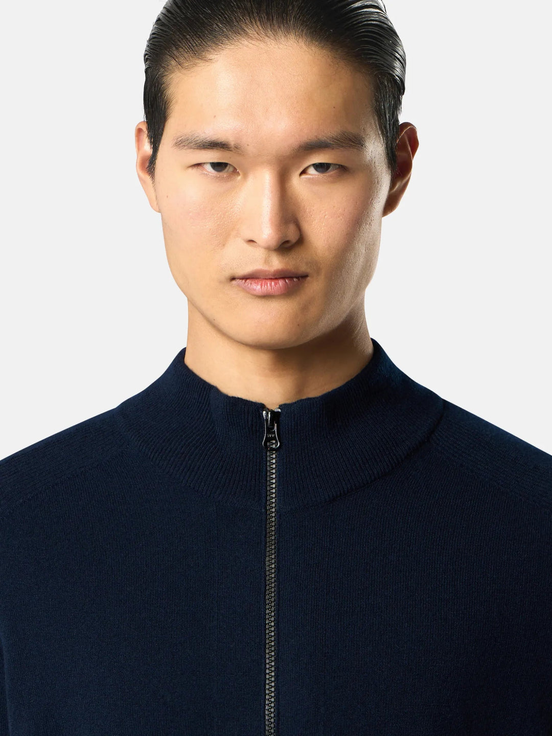 STONE ISLAND - Pull zippé 5100044 LIGHT RWS GEELONG WOOL Marine - Lothaire