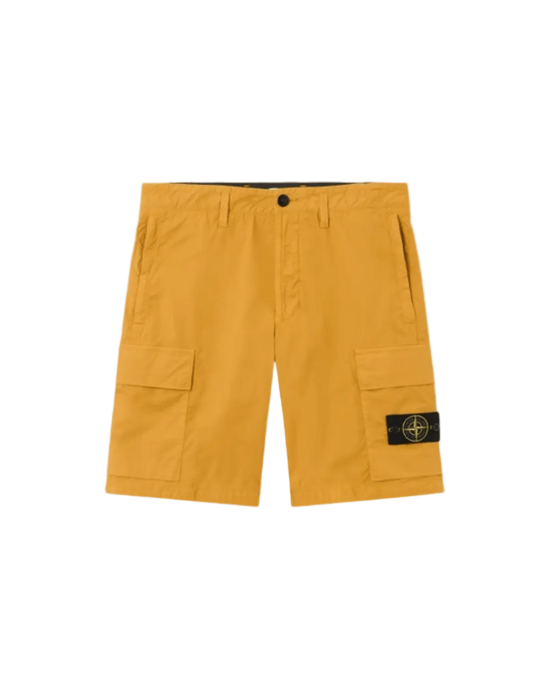 STONE ISLAND - Regular - fit Cargo Bermuda Shorts with Zip Pockets Jaune moutarde - Lothaire