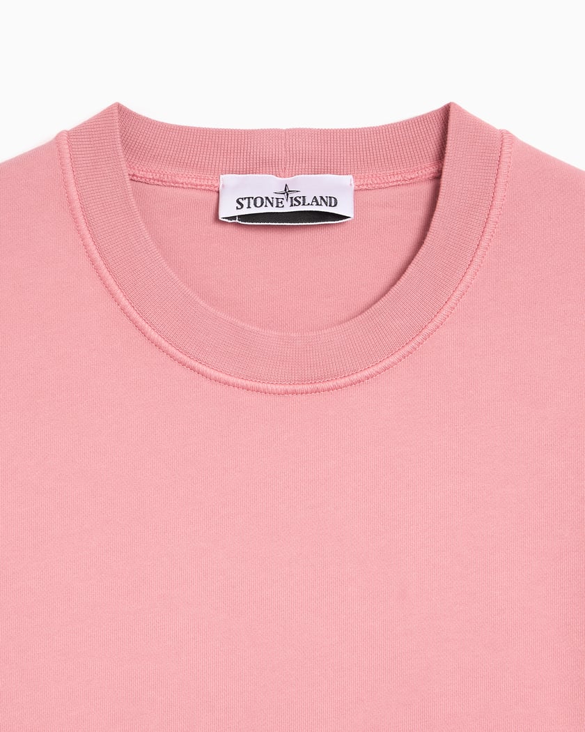 STONE ISLAND - Regular - fit crewneck sweatshirt Rose poudré - Lothaire