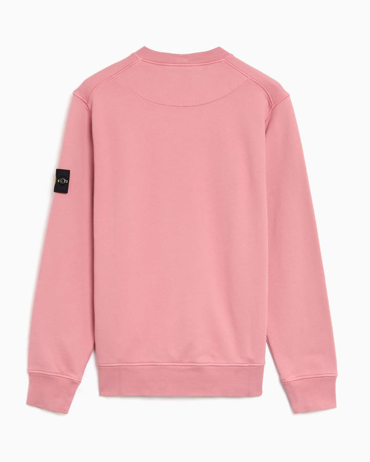 STONE ISLAND - Regular - fit crewneck sweatshirt Rose poudré - Lothaire