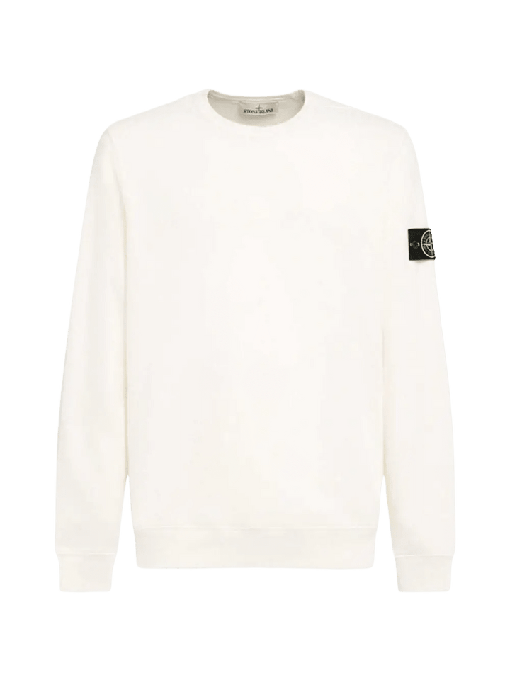 STONE ISLAND - Regular - fit crewneck sweatshirt with raglan sleeves Ivoire - Lothaire