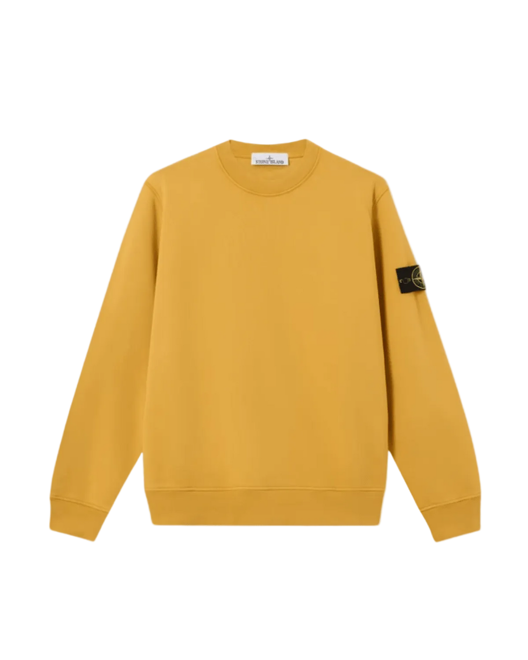 STONE ISLAND - Regular - fit Crewneck Sweatshirt with Raglan Sleeves Jaune moutarde - Lothaire
