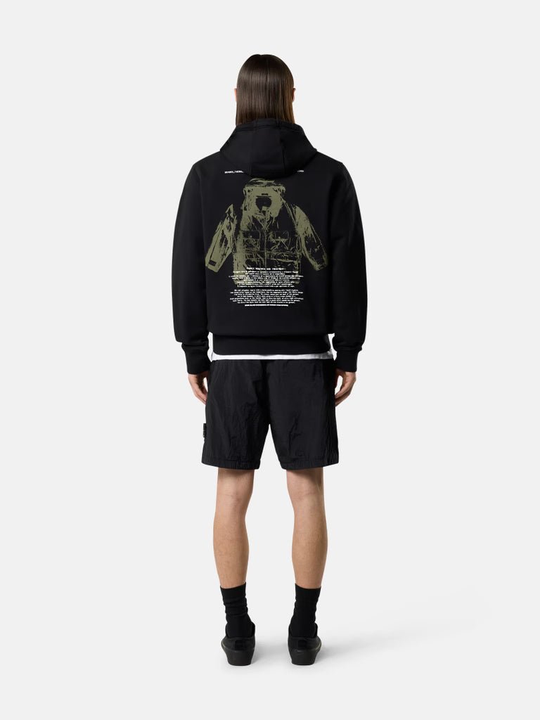 STONE ISLAND - Short confortable avec taille élastiquée Noir - Lothaire