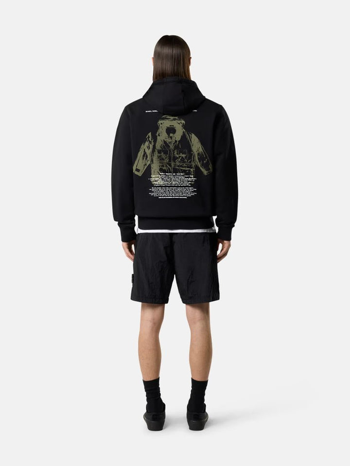 STONE ISLAND - Short confortable avec taille élastiquée Noir - Lothaire