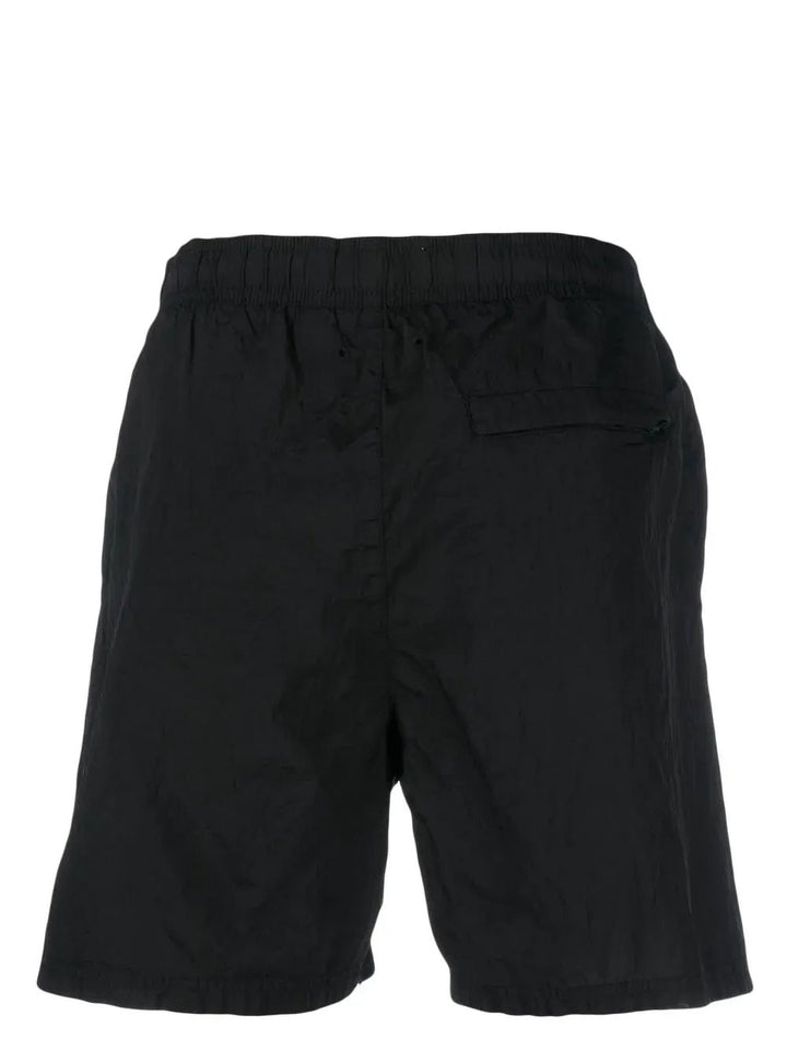 STONE ISLAND - Short de bain à logo Compass noir - Lothaire