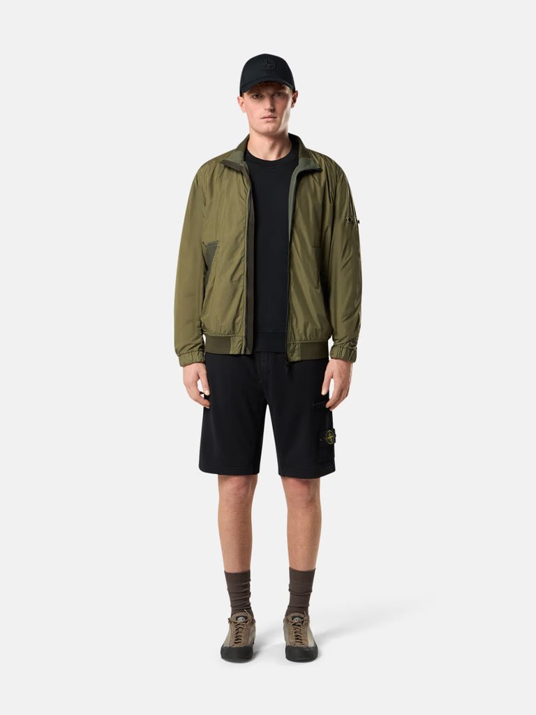 STONE ISLAND - Short de jogging coupe classique avec poche cargo Noir - Lothaire
