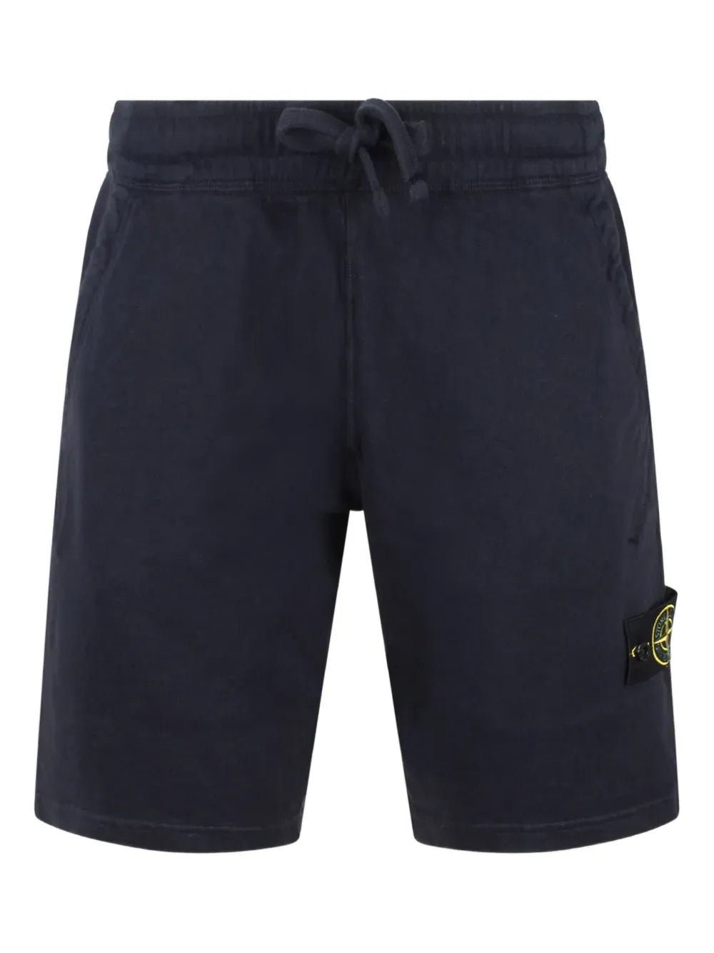 STONE ISLAND - Short de sport en coton à logo Compass bleu marine - Lothaire